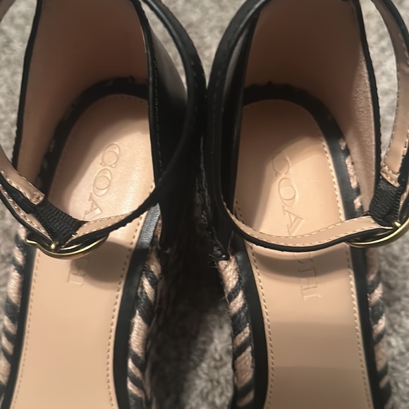 Coach Kit Espedrille Wedges BlackBeech - Picture 6 of 10